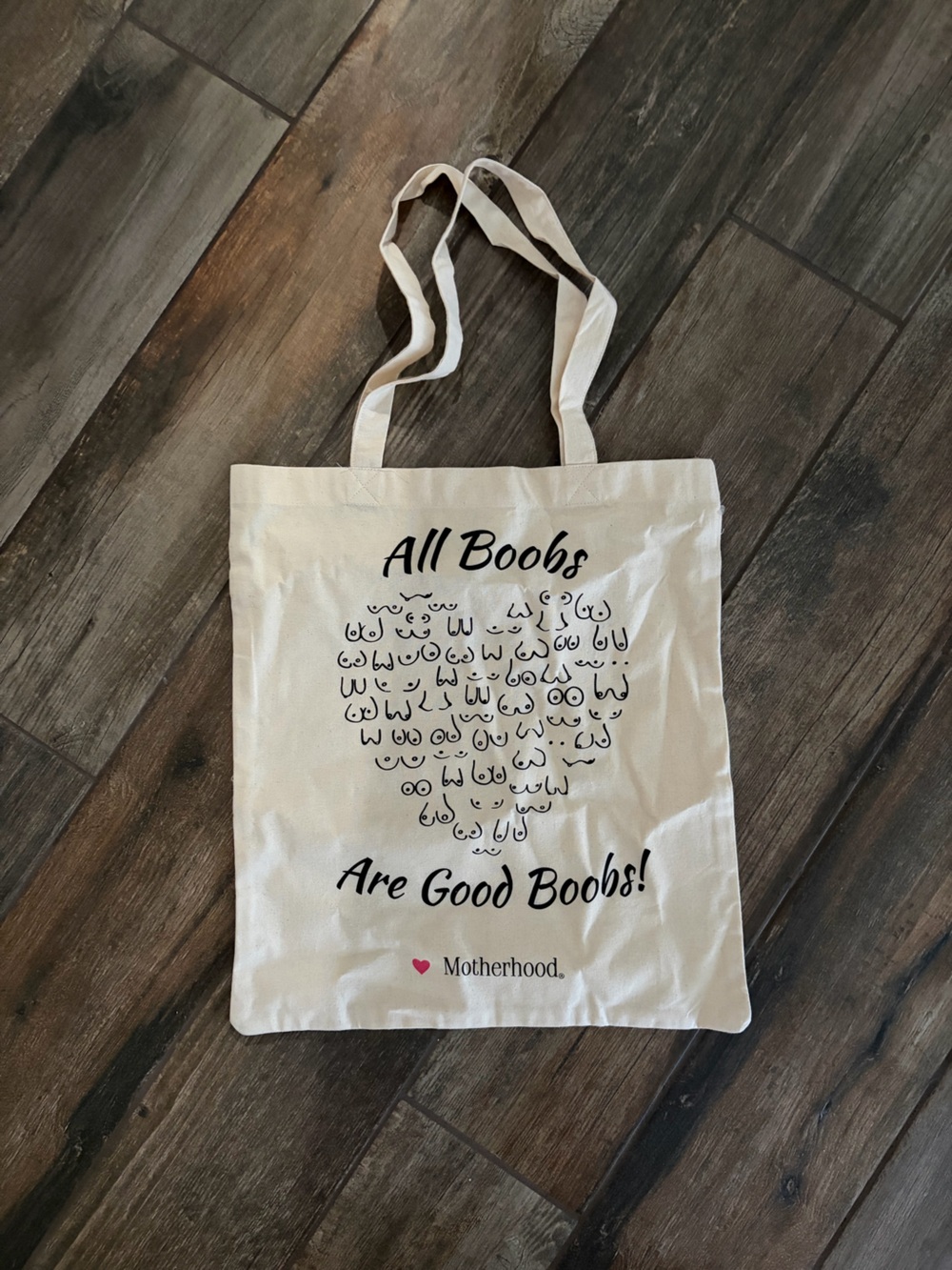 Motherhood Cream Canvas Tote